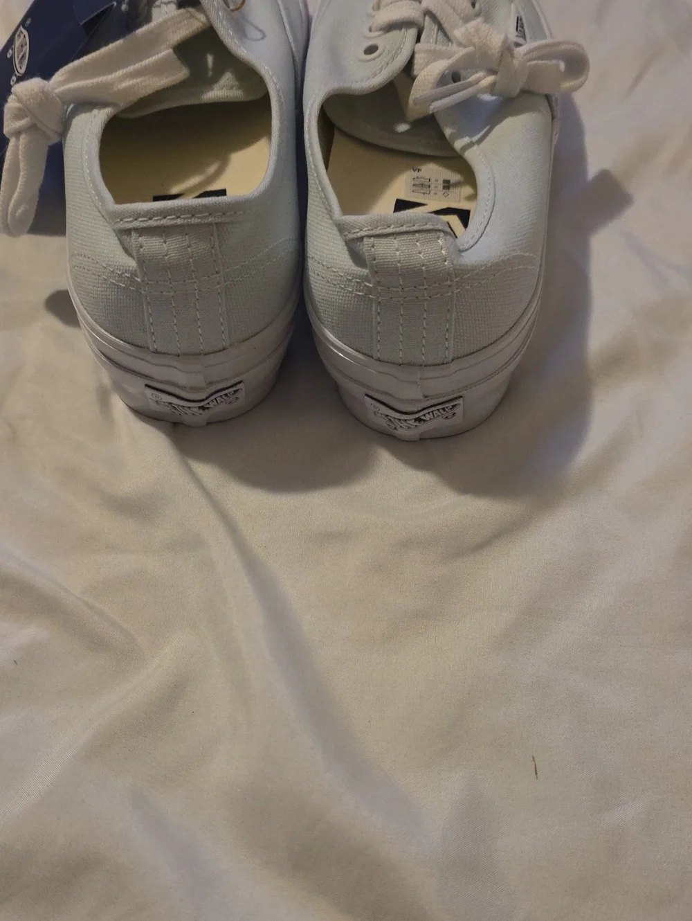 Vans Light Blue Canvas Low-Top Sneakers